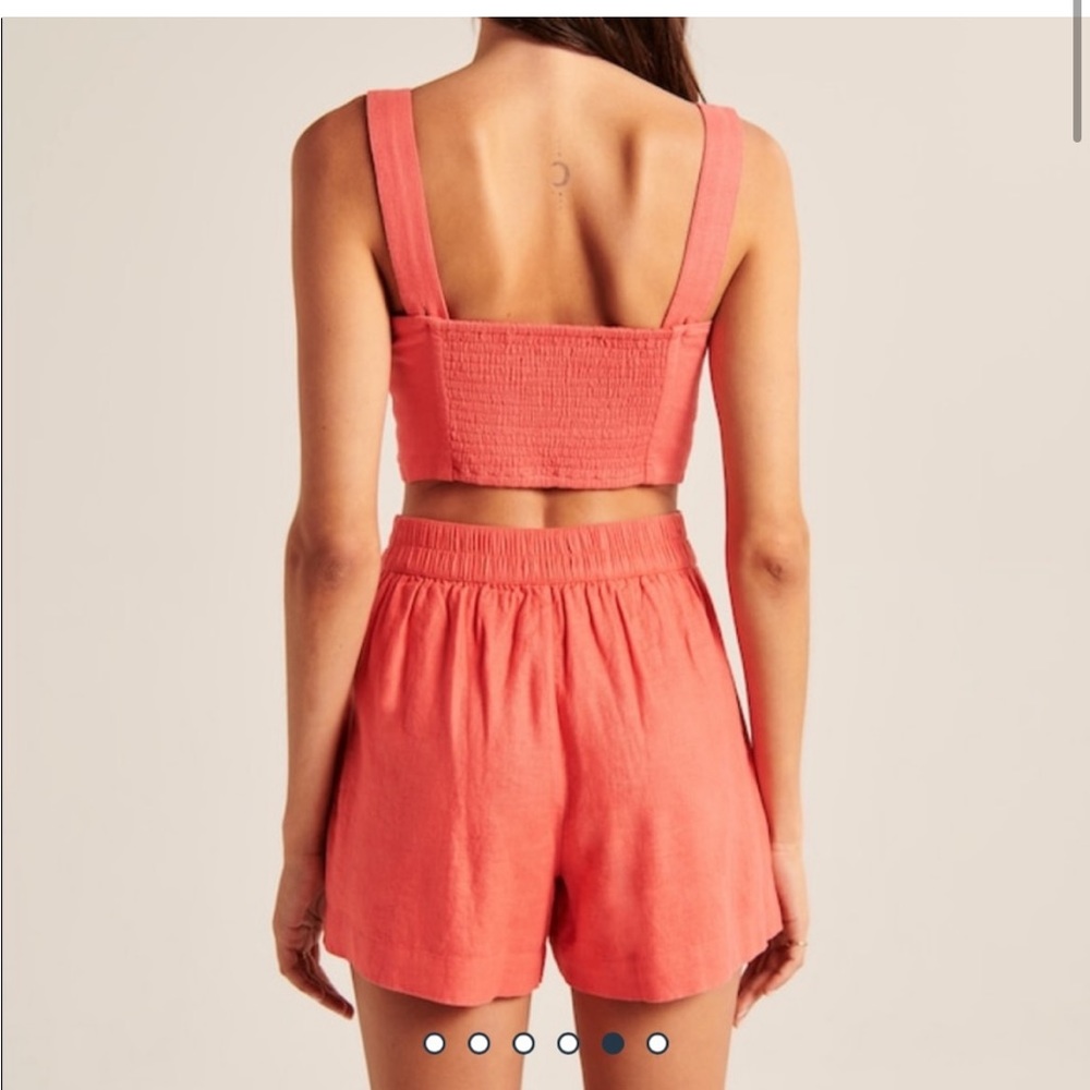 Abercrombie and Fitch linen blend pull on shorts